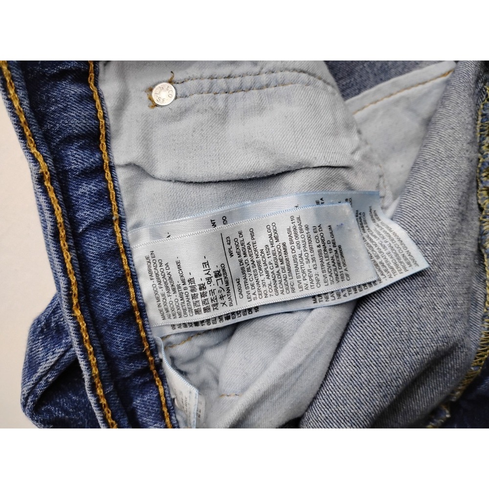 Levis 541 Jeans Men 44x30 Blue Athletic Taper Medium Wash Stretch - Picture 10 of 14
